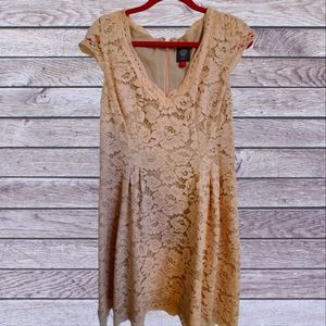 Vince Camuto Pink Lace Dress